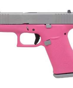 GLOCK 43X 9MM PRISON PINK FRAME SILVER PVD