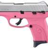 RUGER EC9S 9MM PINK FRAME SATIN ALUM SLIDE