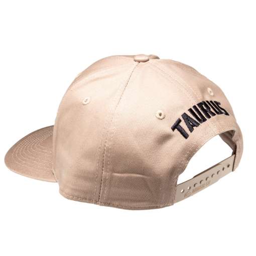 Taurus Leather Patch Logo Tan Hat