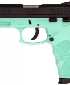 Matte Black /Cyan 9mm Luger Full Size 17 Rds.