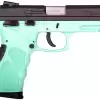 Matte Black /Cyan 9mm Luger Full Size 17 Rds.